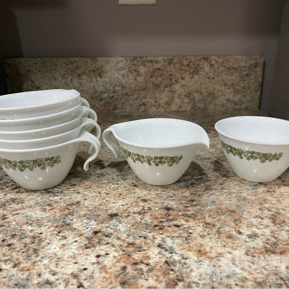 Vintage Corelle by Corning/Pyrex tea cups set